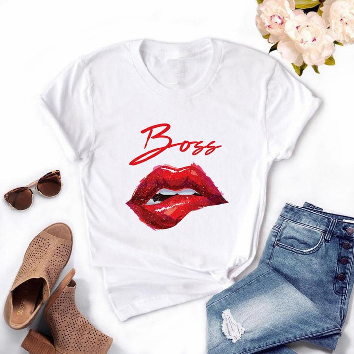 Women Plus Size Tops Summer Tops Graphic Tees For Women BENNYS 