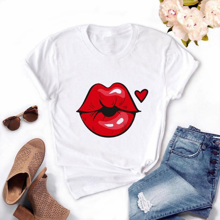 Women Plus Size Tops Summer Tops Graphic Tees For Women BENNYS 