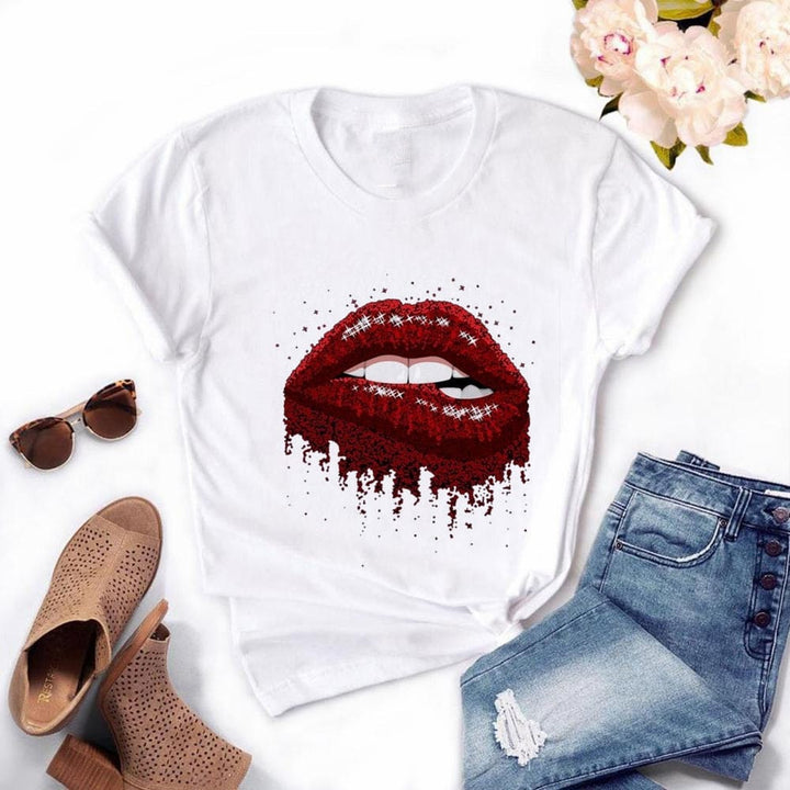 Women Plus Size Tops Summer Tops Graphic Tees For Women BENNYS 