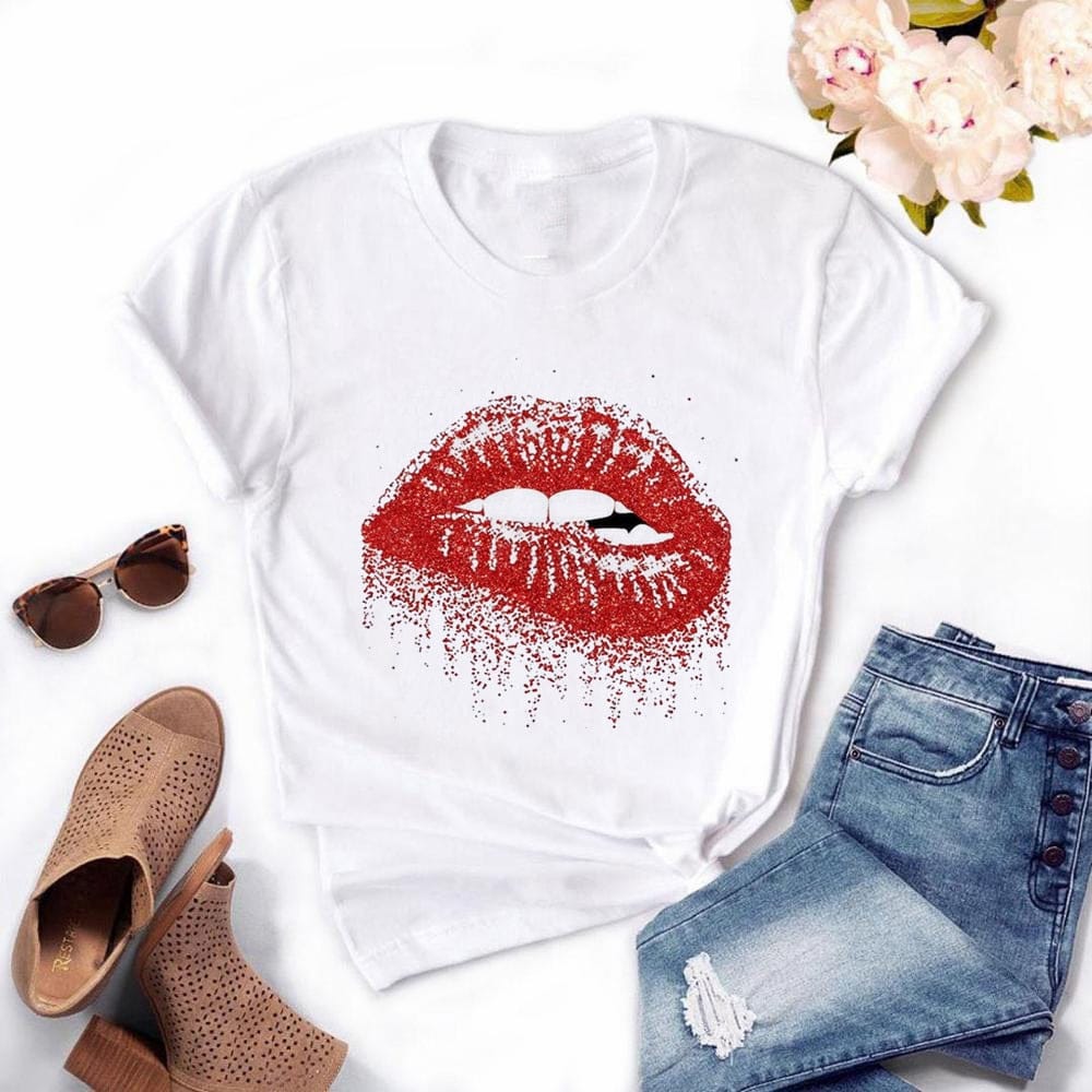 Women Plus Size Tops Summer Tops Graphic Tees For Women BENNYS 