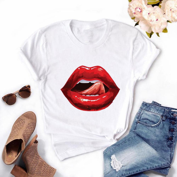 Women Plus Size Tops Summer Tops Graphic Tees For Women BENNYS 