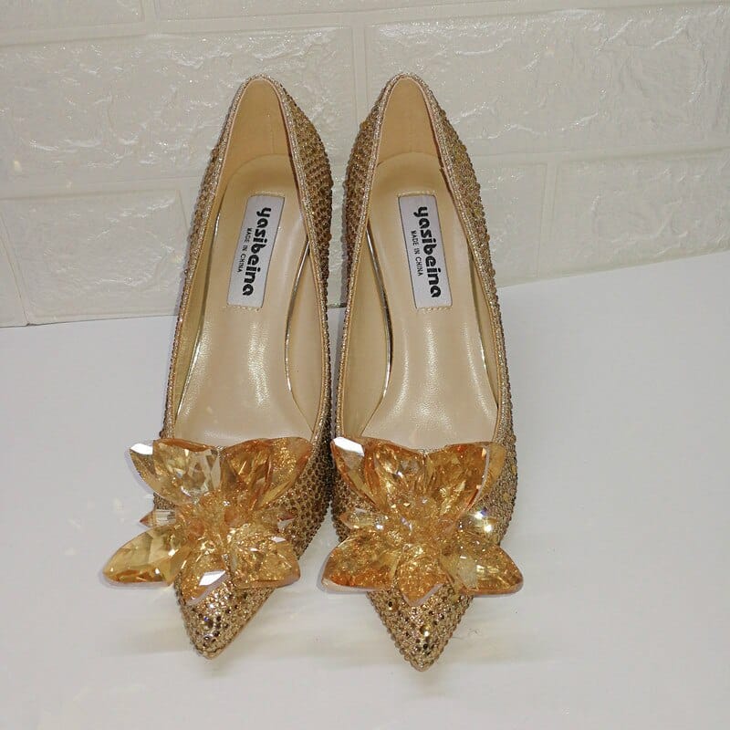 Bridal shoes with outlet bling