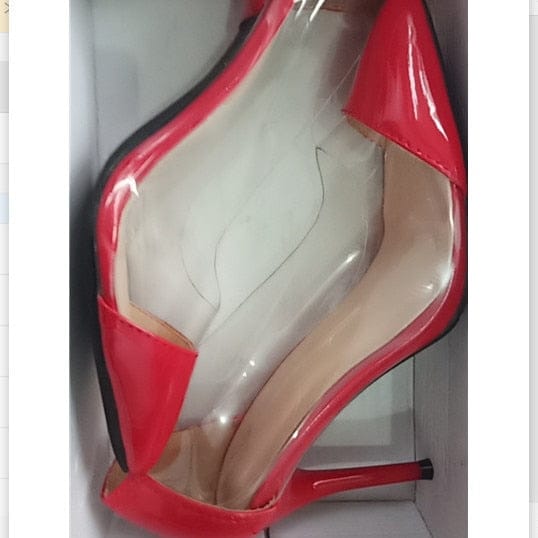 Women Pumps PVC Transparent High Heels Sexy Pointed Toe Shoes BENNYS 