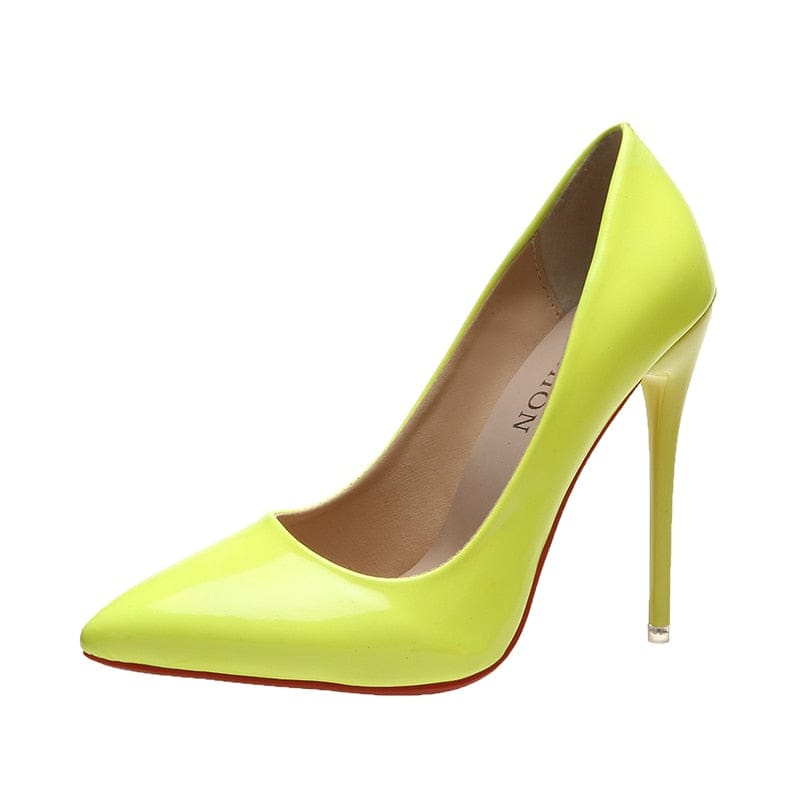 Neon green shop red bottoms