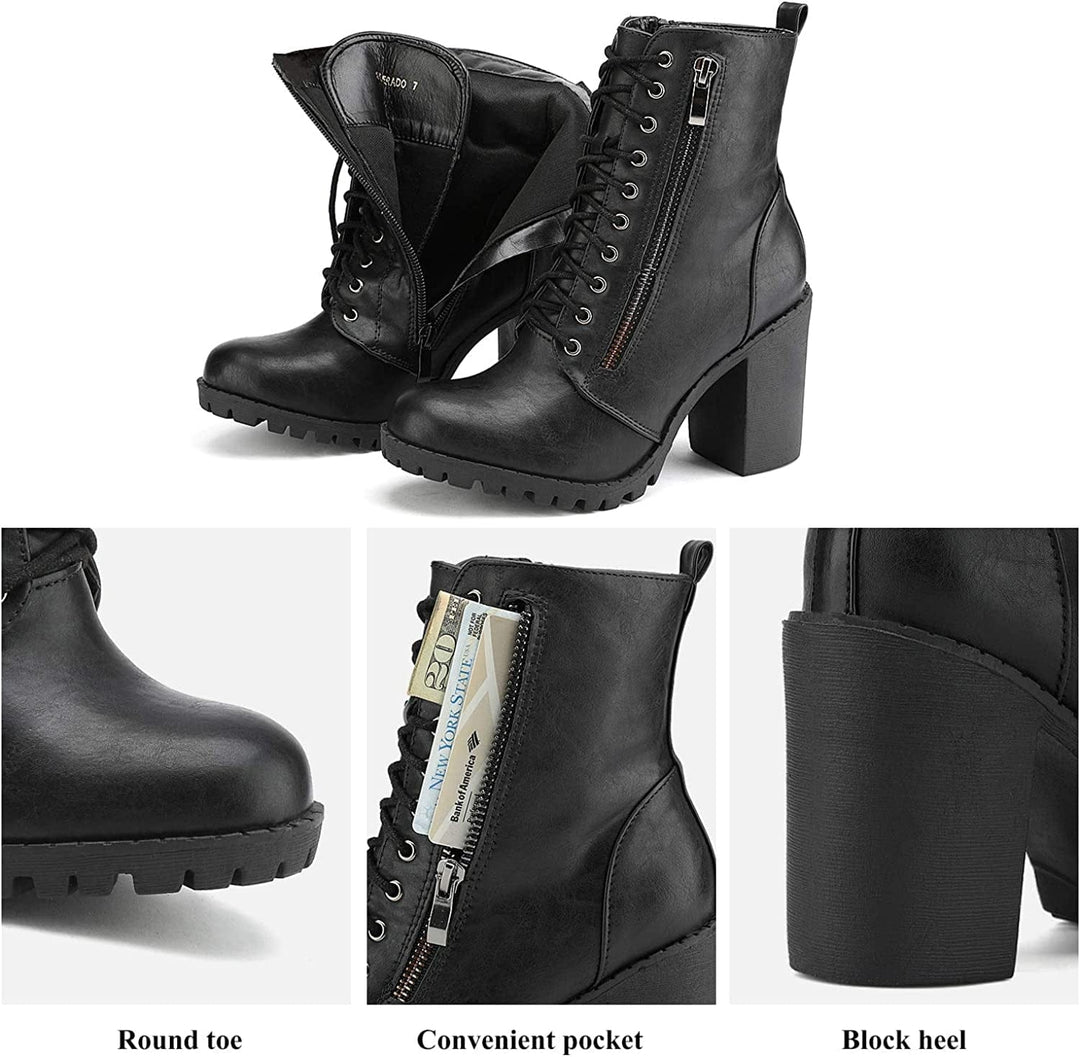 Women'S Chunky Heel Ankle Booties BENNYS 