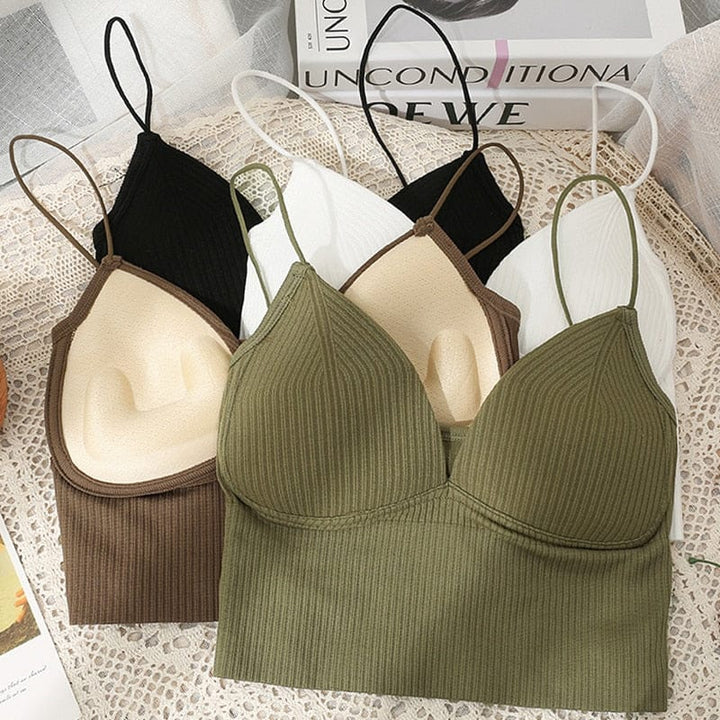 Women Seamless Crop Top V-Shaped Camisole BENNYS 