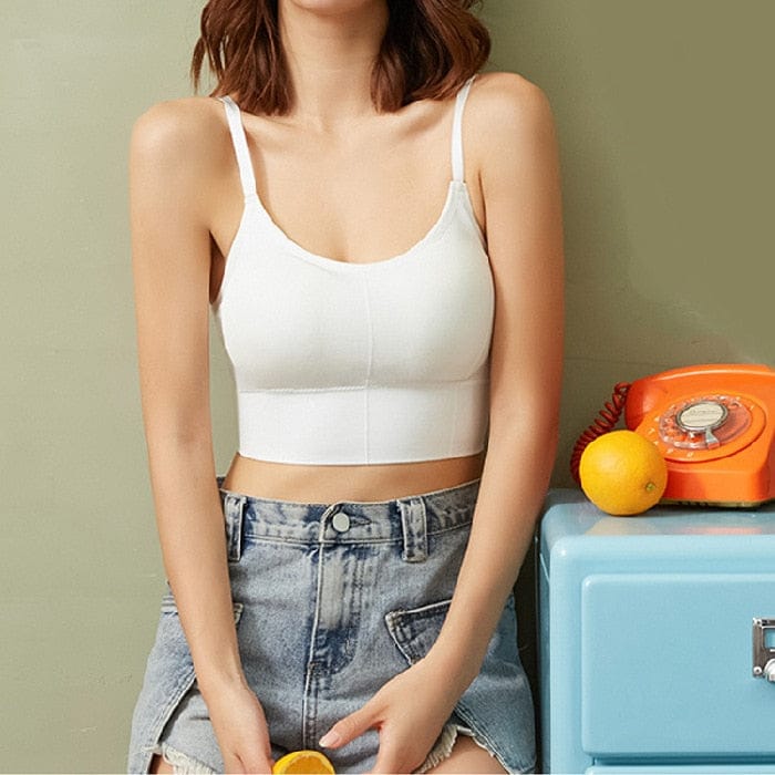 Womens Tanks Sexy Crop Tops Women Padded Push Up Tank Top Summer Solid  Sleeveless Vest Casual Camisole Tube Sports Y2k From 18,54 €