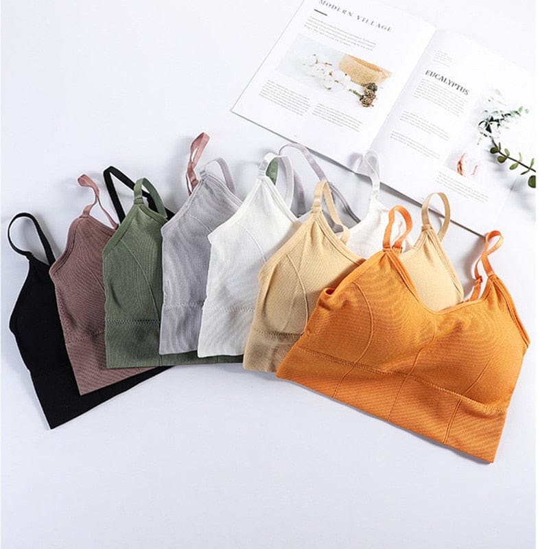 Tank Top Built-In Bra Coffee Colour Brand New, Women's Fashion, Tops,  Sleeveless on Carousell