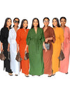 Women Solid Color Dashiki Party Dress BENNYS 