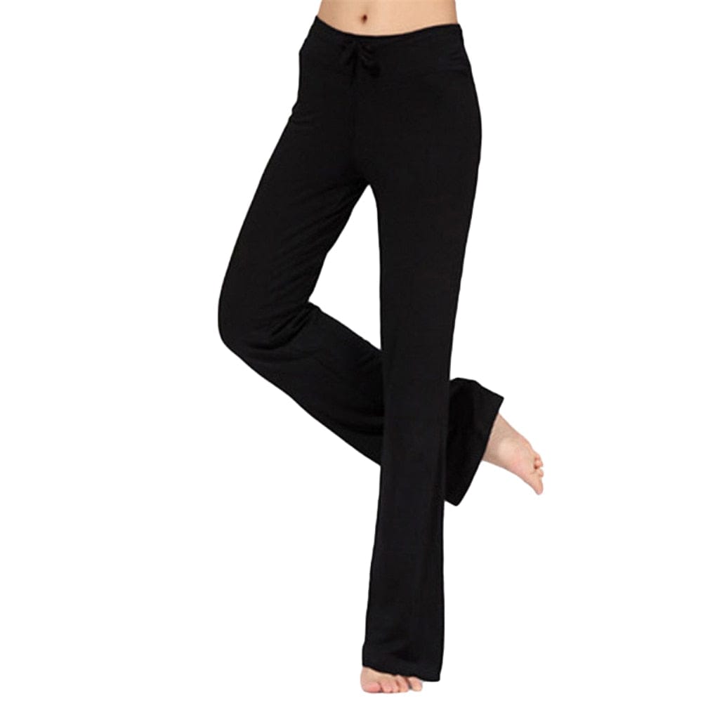 Women Solid Color High Waist Drawstring  Pants BENNYS 