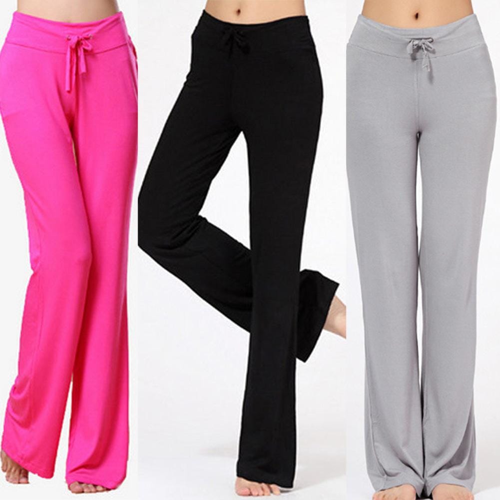 Women Solid Color High Waist Drawstring  Pants BENNYS 