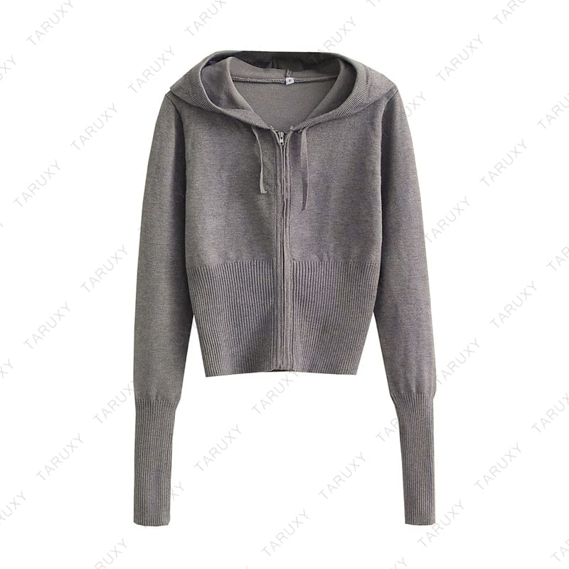 Women Spring Casual Zipper Sweater Hoodie Set BENNYS 