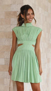 Women Spring Summer Long Maxi Dress Solid Color Fashion Sleeveless Dress BENNYS 