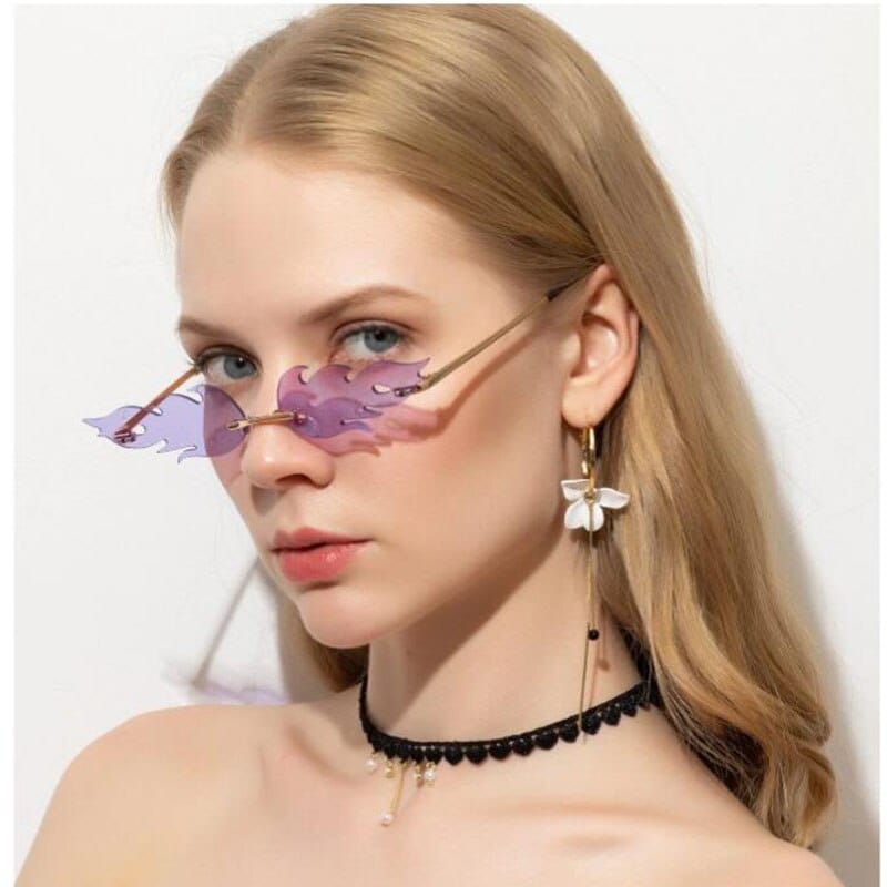 Women Sunglasses Personality Trend Flame Sunglasses For Women BENNYS 
