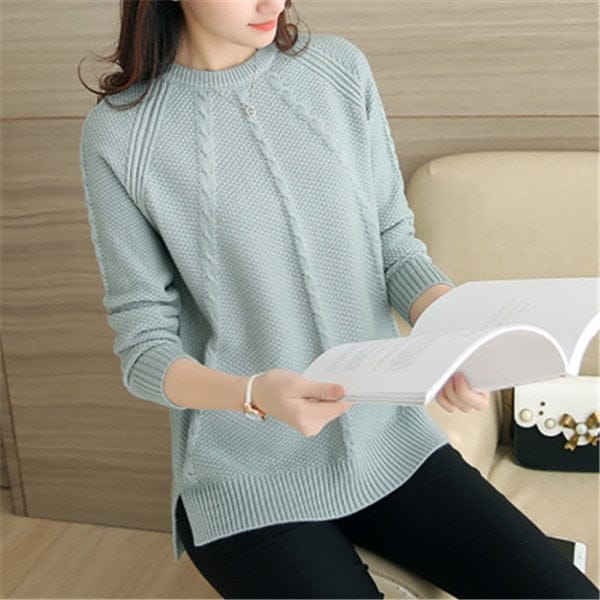 Women Sweaters And Pullovers Autumn Winter Long Sleeve Knitted Sweater BENNYS 