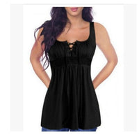Women Tunic Tops 2021 Summer Sexy Lace Up Blouse BENNYS 