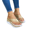 Women Wedges Slip Flip Flops Beach Sandals BENNYS 