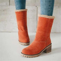 Women Winter Warm Fur Snow Boots Ladies Warm wool booties Ankle Boot BENNYS 