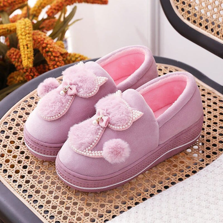 Women Winter Warm Plush Slippers BENNYS 