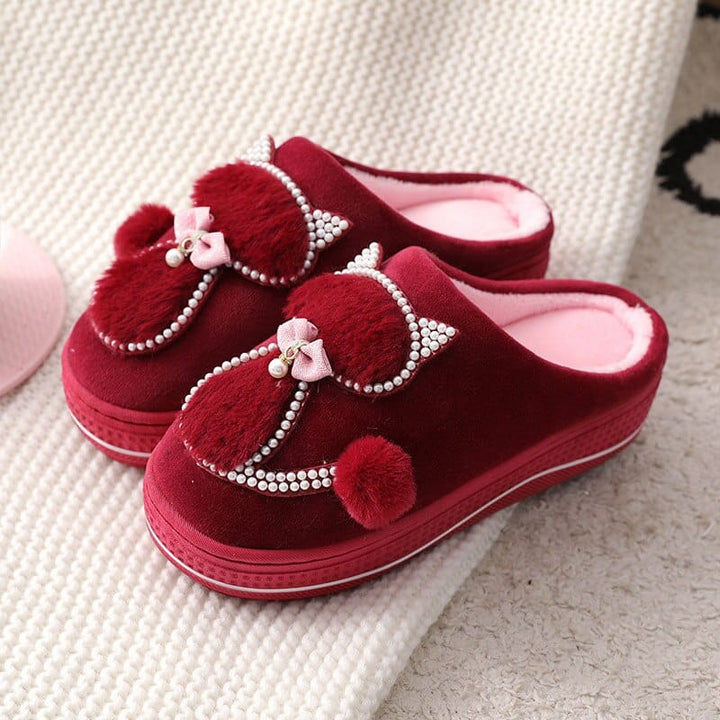 Women Winter Warm Plush Slippers BENNYS 