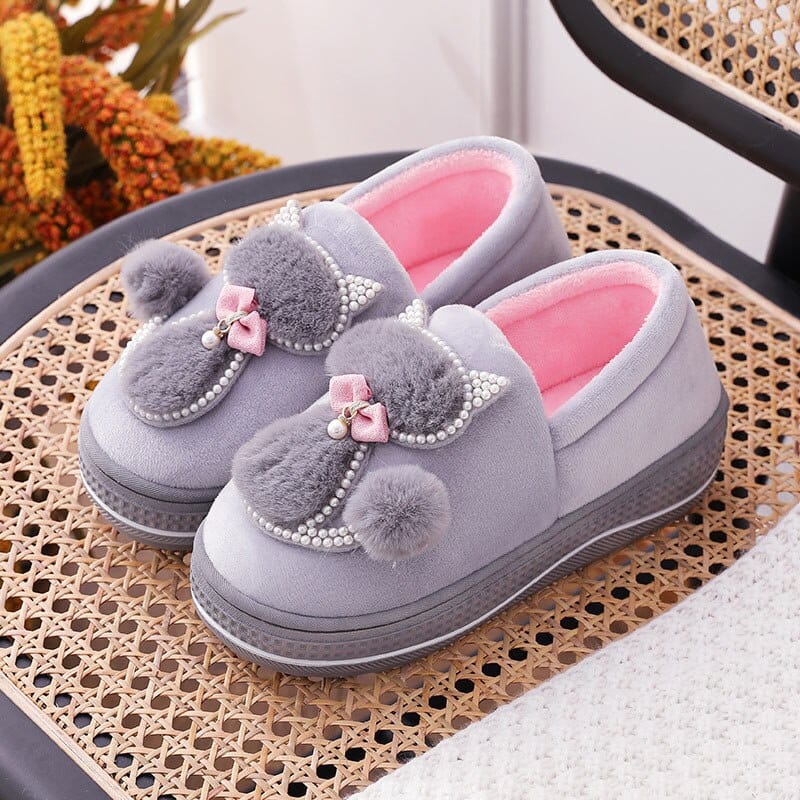 Women Winter Warm Plush Slippers BENNYS 