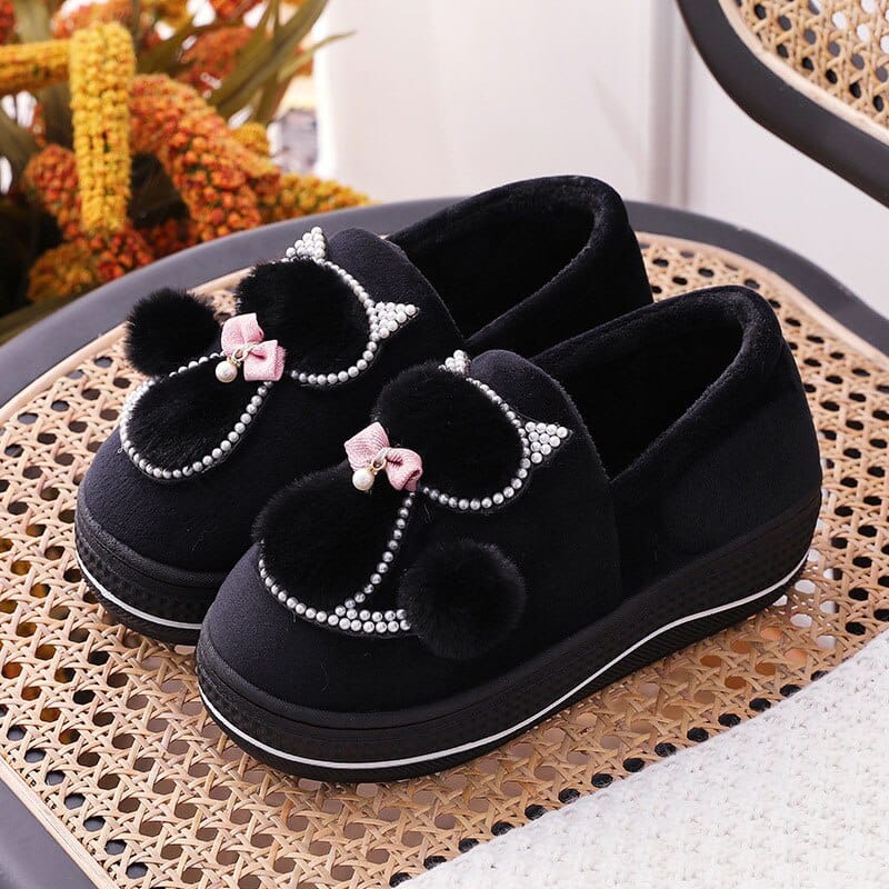 Women Winter Warm Plush Slippers BENNYS 