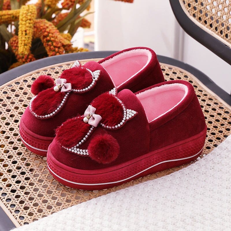 Women Winter Warm Plush Slippers BENNYS 