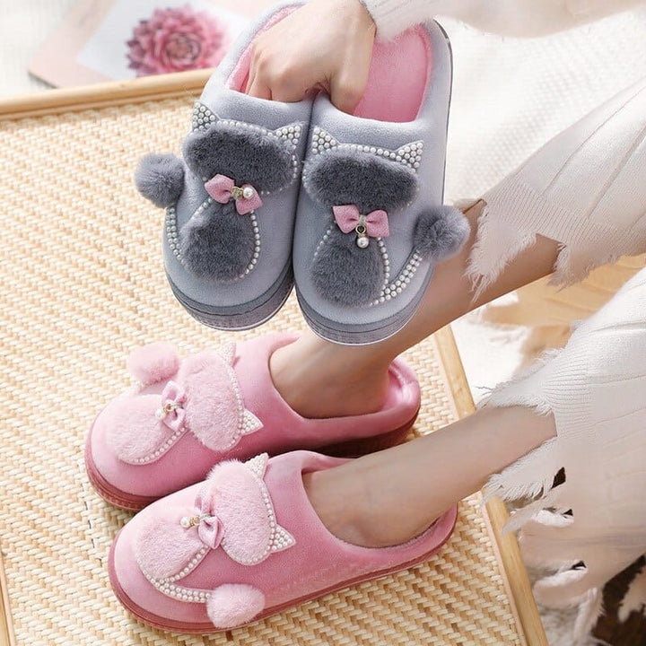 Women Winter Warm Plush Slippers BENNYS 