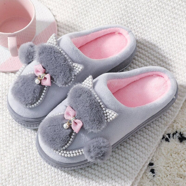 Women Winter Warm Plush Slippers BENNYS 