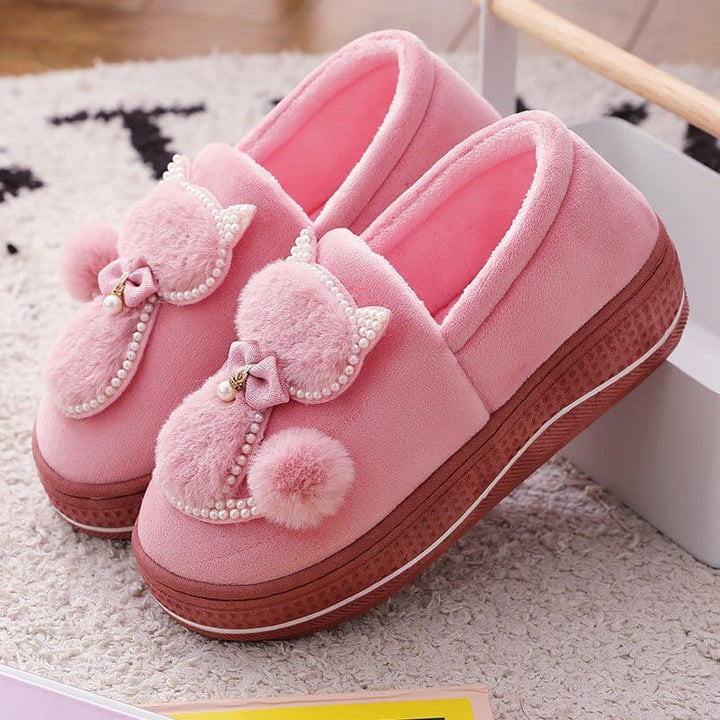 Women Winter Warm Plush Slippers BENNYS 