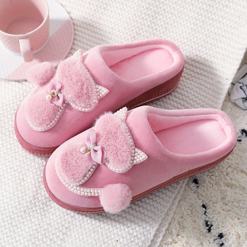 Women Winter Warm Plush Slippers BENNYS 