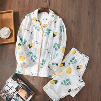 Women's 2 Pieces Cotton Pyjamas Set Soft Sleepwear BENNYS 