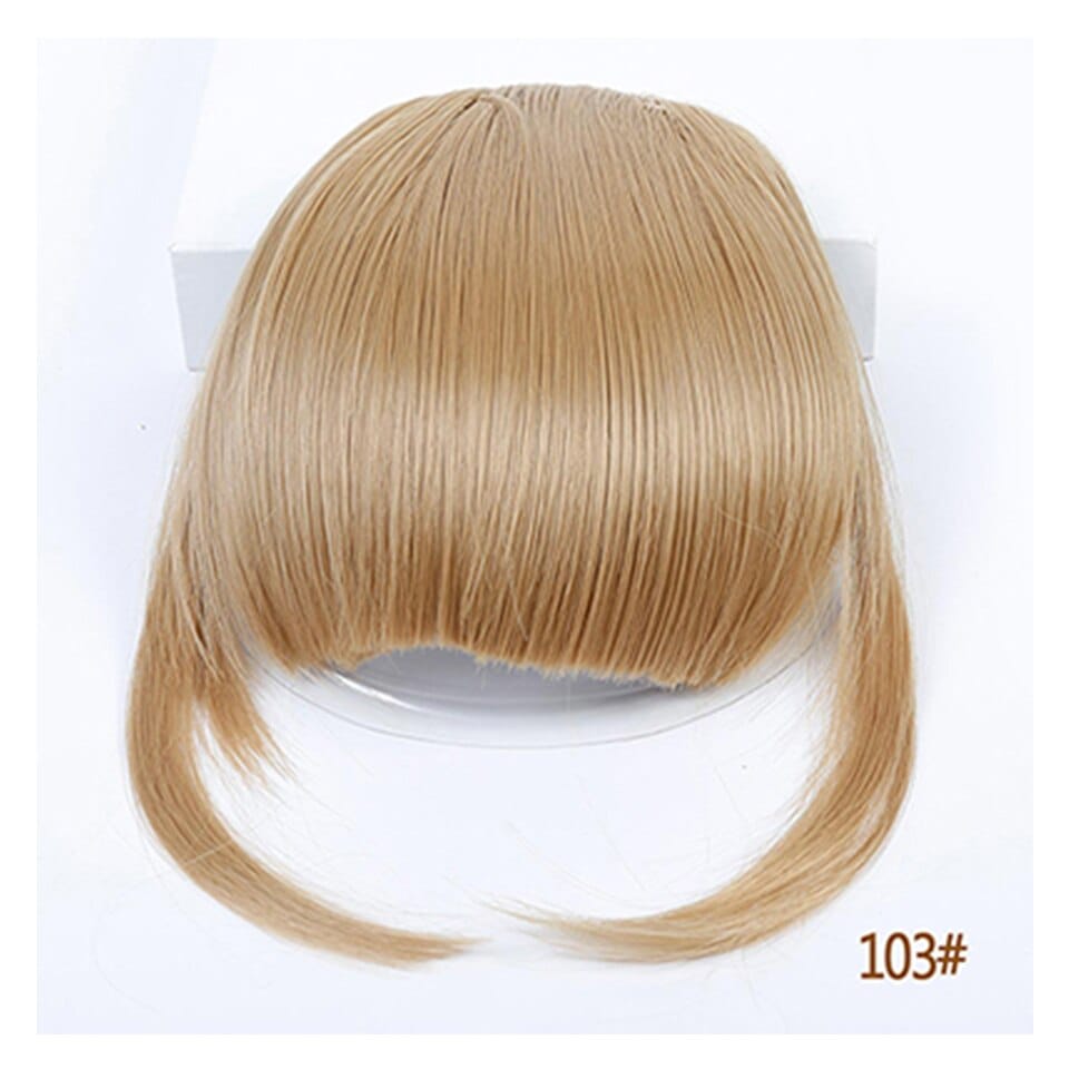 Women's Bangs, Synthetic Hair, Short Hair Clips, Natural Solid Color Hair BENNYS 