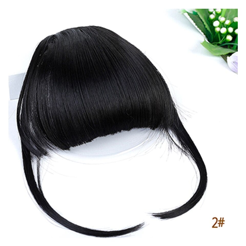 Women's Bangs, Synthetic Hair, Short Hair Clips, Natural Solid Color Hair BENNYS 