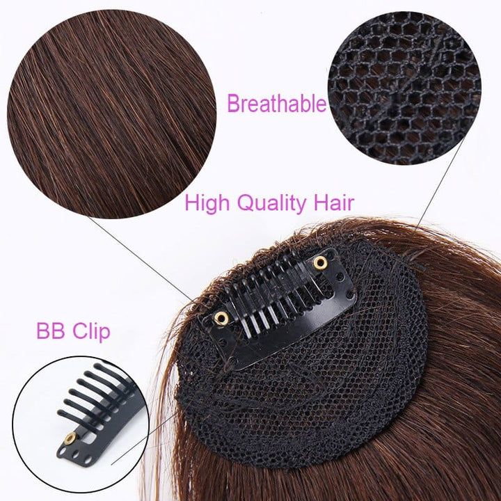 Women's Bangs, Synthetic Hair, Short Hair Clips, Natural Solid Color Hair BENNYS 