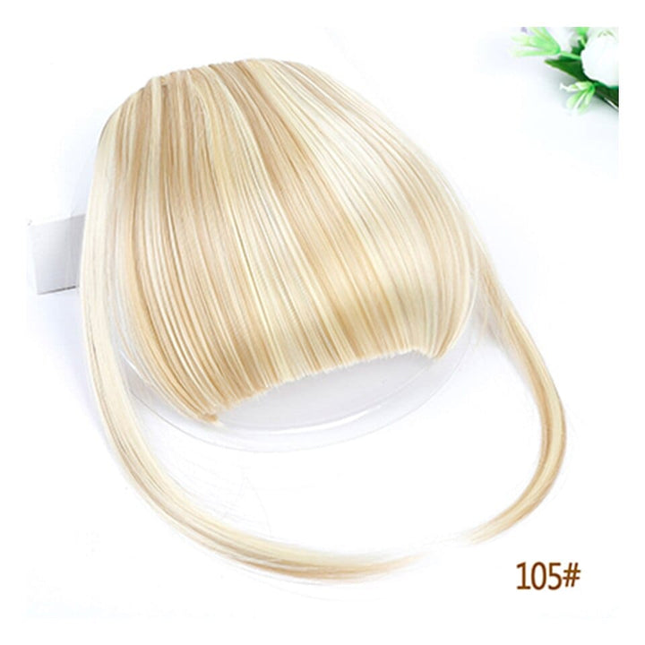 Women's Bangs, Synthetic Hair, Short Hair Clips, Natural Solid Color Hair BENNYS 