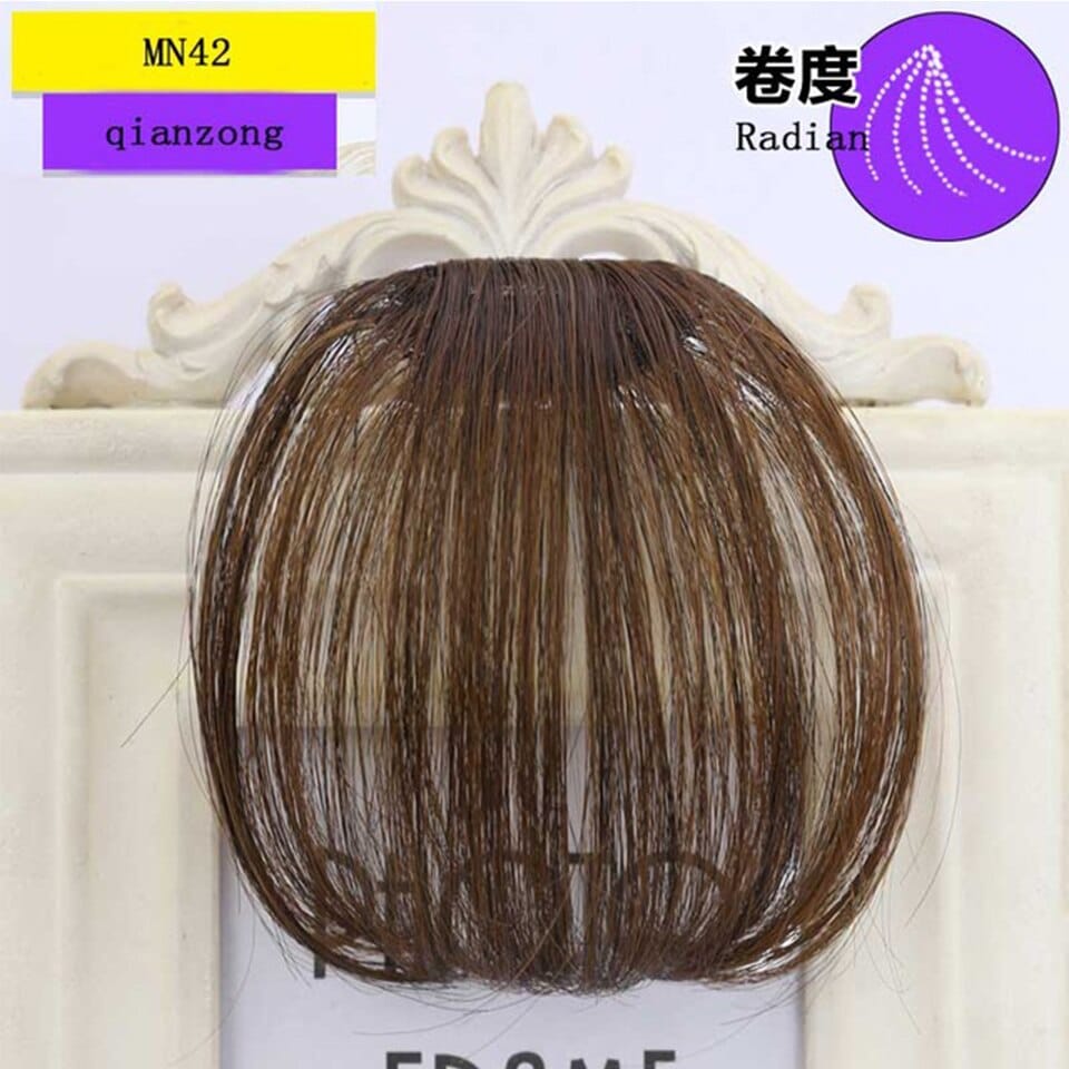 Women's Bangs, Synthetic Hair, Short Hair Clips, Natural Solid Color Hair BENNYS 