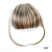Women's Bangs, Synthetic Hair, Short Hair Clips, Natural Solid Color Hair BENNYS 
