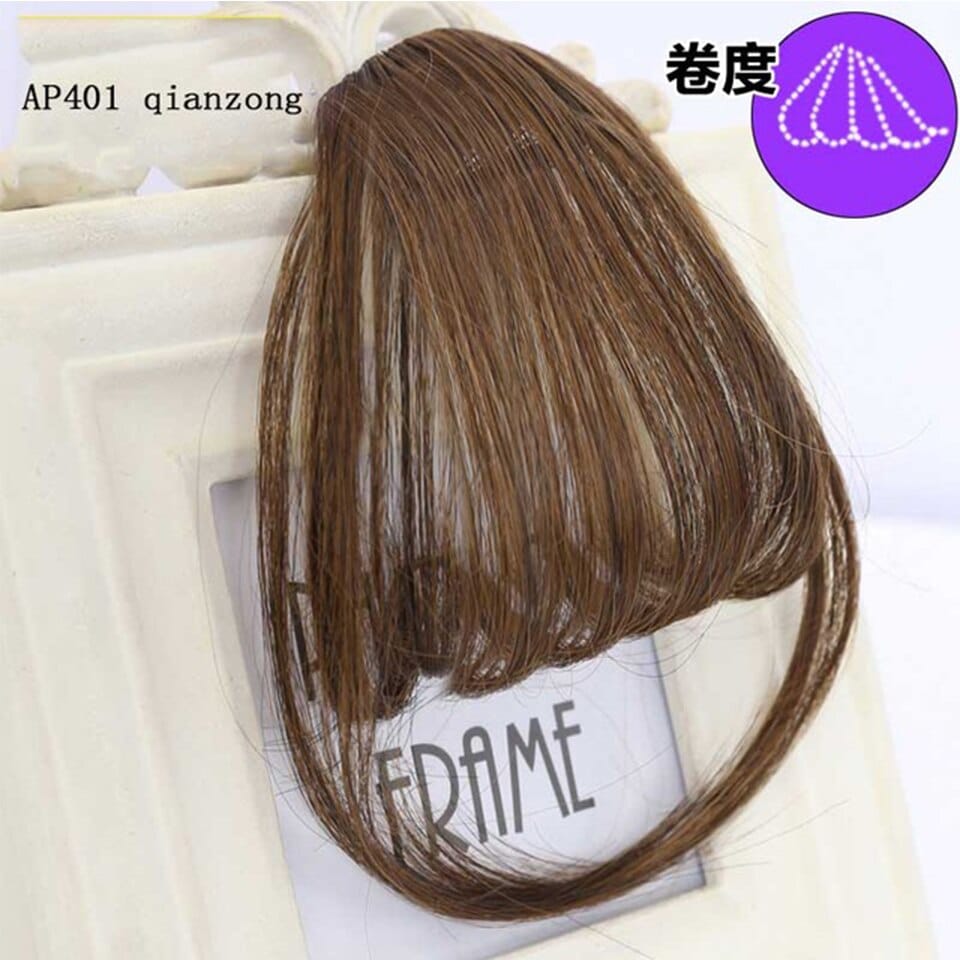 Women's Bangs, Synthetic Hair, Short Hair Clips, Natural Solid Color Hair BENNYS 