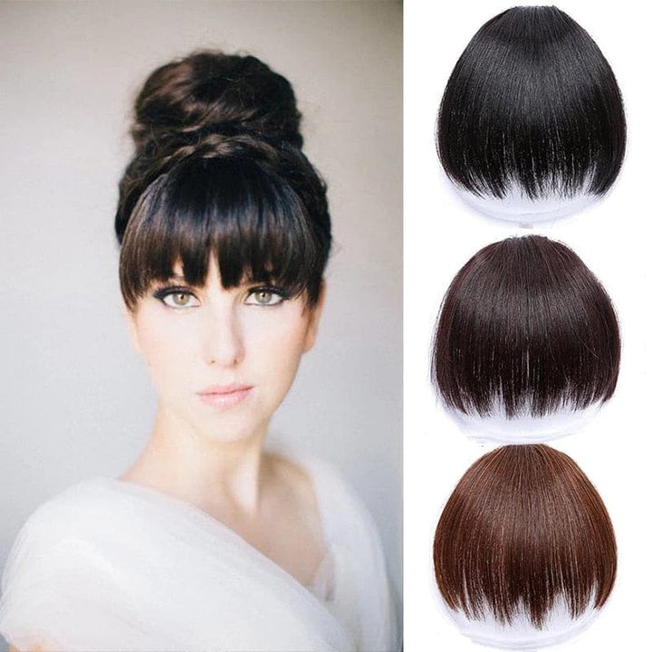 Women's Bangs, Synthetic Hair, Short Hair Clips, Natural Solid Color Hair BENNYS 