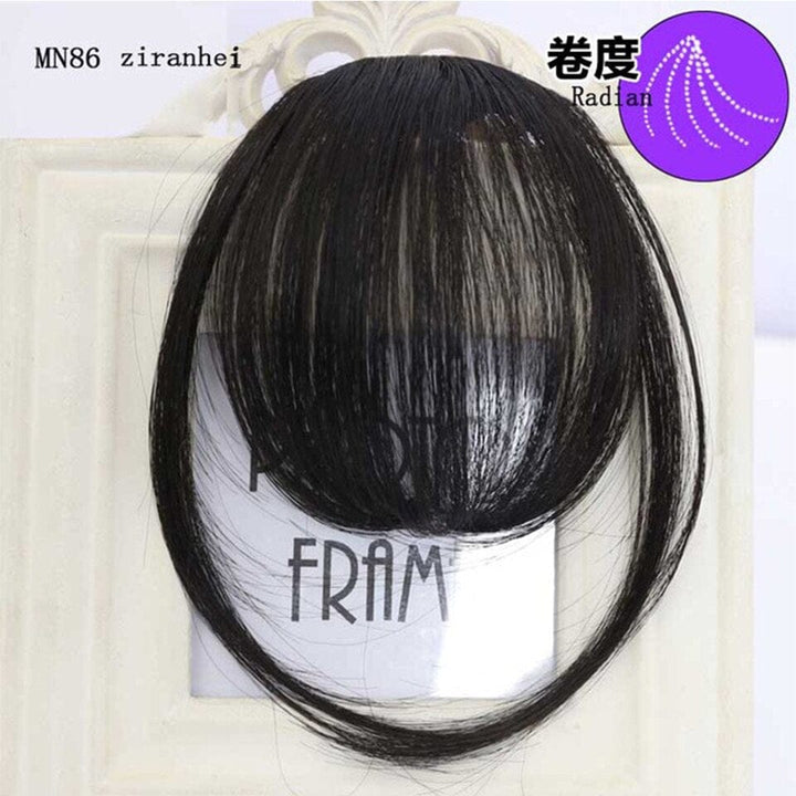 Women's Bangs, Synthetic Hair, Short Hair Clips, Natural Solid Color Hair BENNYS 