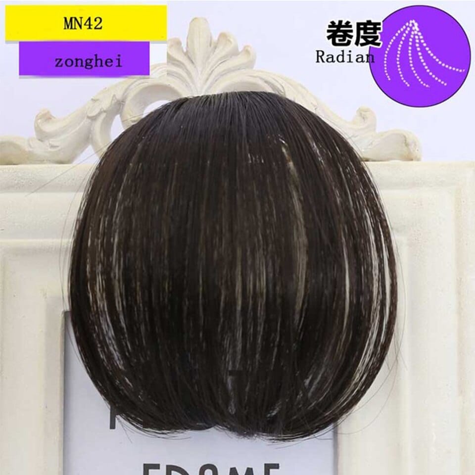 Women's Bangs, Synthetic Hair, Short Hair Clips, Natural Solid Color Hair BENNYS 