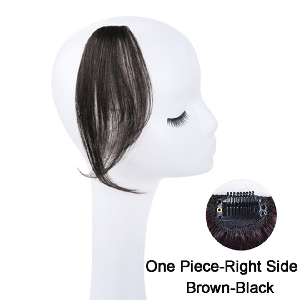 Women's Bangs, Synthetic Hair, Short Hair Clips, Natural Solid Color Hair BENNYS 