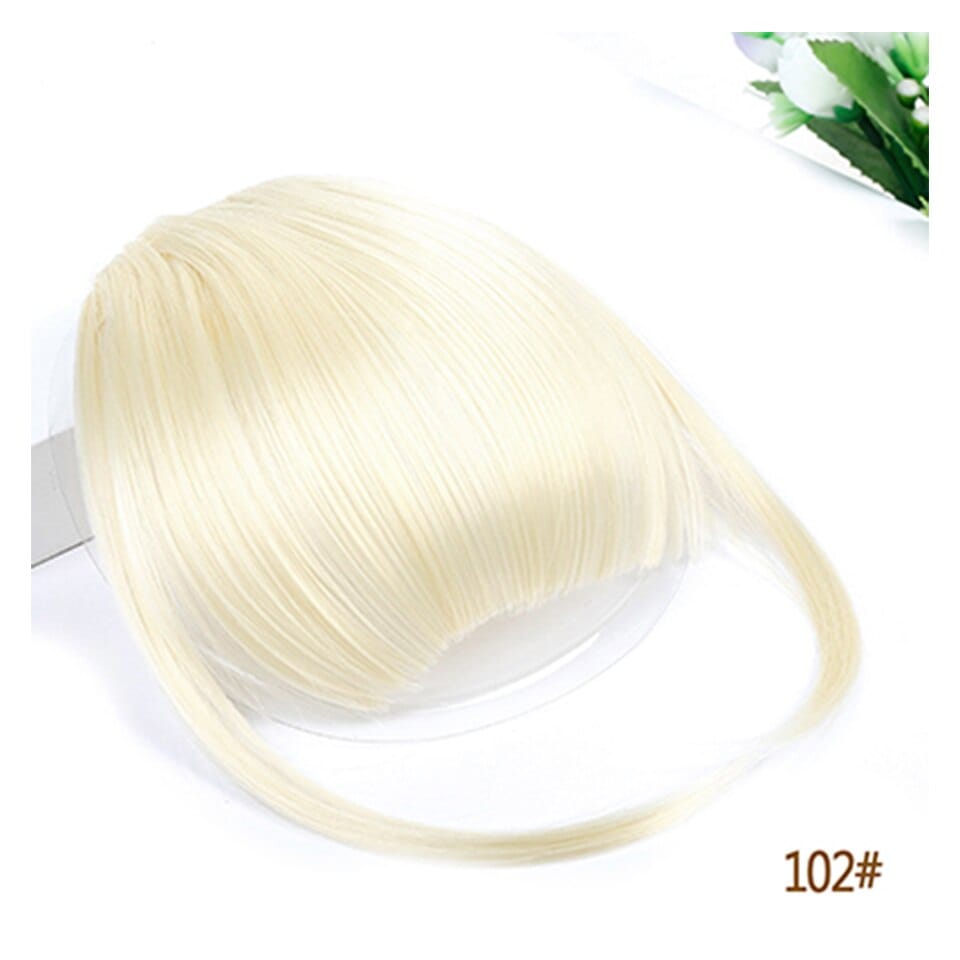 Women's Bangs, Synthetic Hair, Short Hair Clips, Natural Solid Color Hair BENNYS 