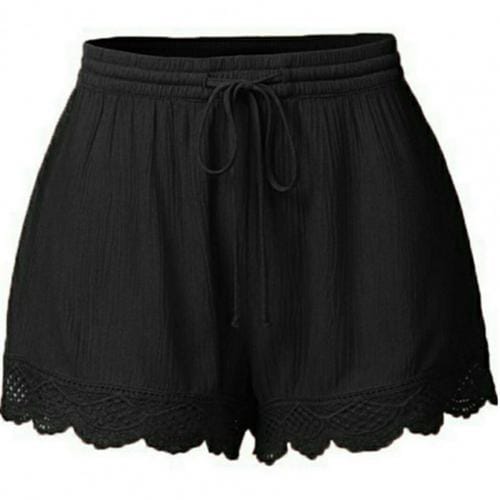 Women's Black Short Beach High Waist Pants BENNYS 