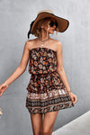 Women's Bohemian Floral Strapless Dress BENNYS 