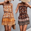 Women's Bohemian Floral Strapless Dress BENNYS 