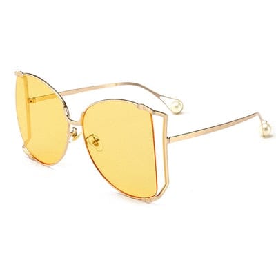 Women's Brand Designer Half Frame Female Oversized Sun Glasses BENNYS 