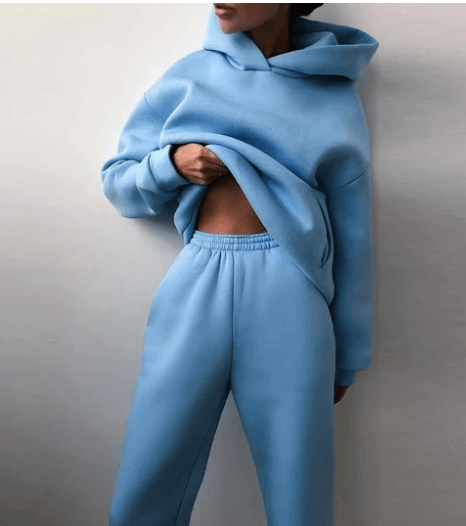 Women's Casual Hooded Sweater Two-piece Suit BENNYS 