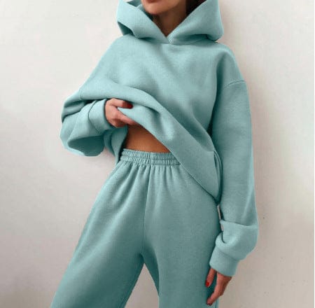 Women's Casual Hooded Sweater Two-piece Suit BENNYS 